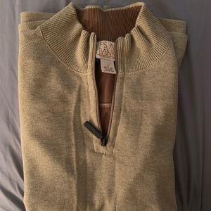 Tan Zip-Up Sweater